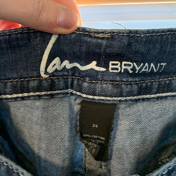 Lane Bryant- Womens size 24, bootcut distressed denim. - Picture 8 of 10